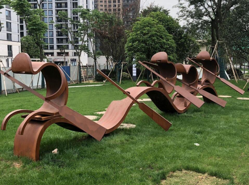 定日锈钢板造型