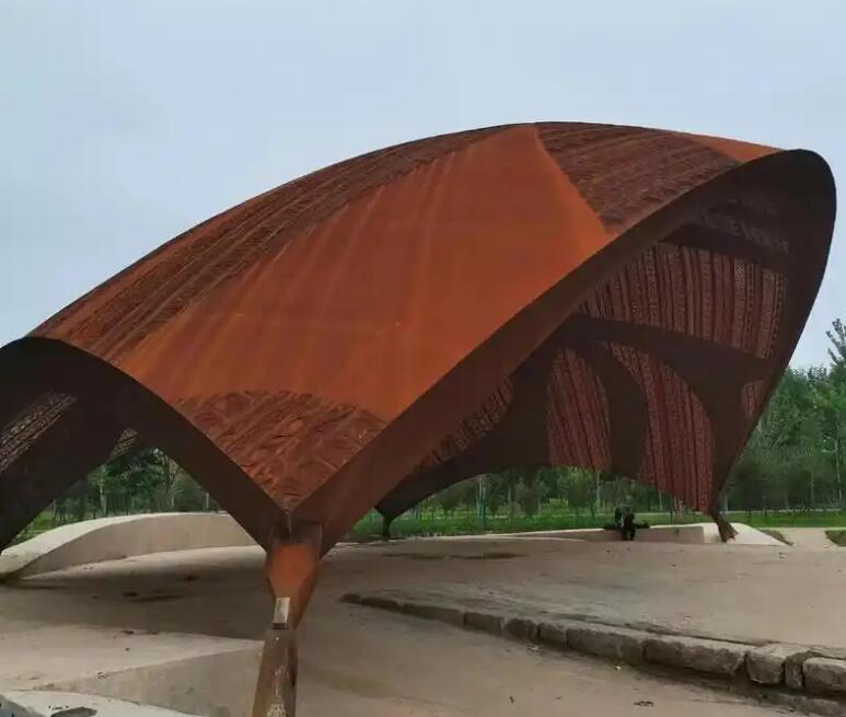 定日耐候钢幕墙案例